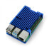 Фото #1 товара Case for Raspberry Pi 4B - aluminum - blue