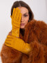 Rękawiczki-AT-RK-239507.26P-ciemny żółty