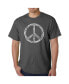 ფოტო #3 პროდუქტის Mens Word Art T-Shirt - Peace Sign in 77 Languages