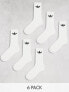 Фото #1 товара adidas Originals Trefoil 6-pack sock in white