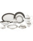 Фото #1 товара New Bone China 57 Piece Dinnerware Set- Service for 8