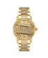 ფოტო #1 პროდუქტის Women's Olympia Platinum Series Diamond (2 1/2 ct. t.w.) 18K Gold-Plated Stainless Steel Watch, 38Mm