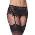 Фото #1 товара Garter Belt with Thong and Stockings Black