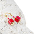 Original women´s Strawberry Cocktail earrings made of Lampglas ECU2 pearls