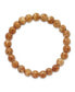 ფოტო #2 პროდუქტის 8mm Picture Stone Agate Beaded Stretch Bracelet