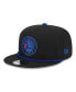 Men's Black Philadelphia 76ers Back Laurels 9FIFTY Snapback Hat