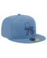 Men's Blue Distressed Philadelphia 76ers Color Pack Faded Tonal 59FIFTY Fitted Hat