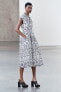 Фото #7 товара Платье с контрастной вышивкой — zw collection ZARA