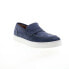 Фото #3 товара Bruno Magli Romolo BM3RMLN1 Mens Blue Suede Loafers & Slip Ons Penny Shoes