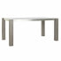 Фото #1 товара Обеденный стол DKD Home Decor Стеклянный Серый Алюминий Дуб Каленое стекло (162 x 92 x 74 cm)