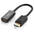 Adapter przejściówka z DisplayPort (męski) - HDMI (żeński) 4K 2K czarny