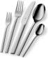 Фото #2 товара WMF Tavira Cutlery Set for 12 People, 60 Pieces, Monobloc Knife, Polished Cromargan Stainless Steel, Glossy, Dishwasher Safe