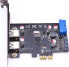 Фото #1 товара Kontroler MicroConnect PCIe 2.0 x1 - 2x USB 3.0 (MC-USB3.0-F2B2-V2)