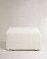 Фото #3 товара Square linen textured pouffe table