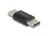 Фото #1 товара Delock Adapter SuperSpeed USB 10 Gbps (USB 3.2 Gen 2) USB Type-C Gender Changer male to male black - USB 3.2 Gen 2 - USB 3.2 Gen 2 - Black