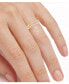ფოტო #2 პროდუქტის Diamond Link Statement Ring (1/4 ct. t.w.) in 14k Gold-Plated Sterling Silver