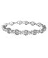 ფოტო #1 პროდუქტის Bow Tie Cubic Zirconia Tennis Bracelets with Pear Cut Cubic Zirconia