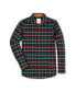 ფოტო #7 პროდუქტის Men's Organic Flannel Shirt with Suede Detail