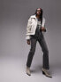 Фото #4 товара Topshop Tall faux shearling cropped car coat in white