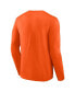Фото #2 товара Men's Orange Philadelphia Flyers Authentic Pro Secondary Long Sleeve T-shirt