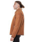 ფოტო #2 პროდუქტის Men's Leather Banded Sheepskin Casual Jacket, Washed Tan with Brissa Wool