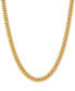 ფოტო #1 პროდუქტის Cuban Link 22" Chain Necklace in 18k Gold-Plated Sterling Silver