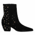 Matisse Caty Limited Edition Studded Pointed Toe Zippered Booties Womens Black C