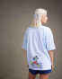 Фото #3 товара ASOS DESIGN Disney unisex oversized t-shirt with Mickey Mouse prints in washed blue