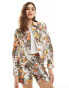 Фото #1 товара Wrangler heritage floral print denim jacket in multi co-ord