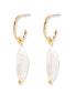"14k Gold" Olive Biwa Pearl Earrings
