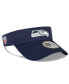 Фото #1 товара Men's College Navy Seattle Seahawks 2022 Sideline Adjustable Visor