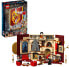 Lego 76409 Harry Potter house banner Gryffindor set, Hogwarts crest, castle common room toy or wall display, fold up travel toy, collectible with 3 mini figures.