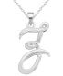 ფოტო #1 პროდუქტის Capital Initial Pendant in Sterling Silver