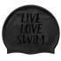 Фото #1 товара BUDDYSWIM Live Love Swim Silicone Swimming Cap