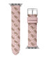 Фото #1 товара Часы Guess Pink Genuine Leather Apple Watch Strap 38mm 40mm