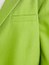 ASOS DESIGN Petite belted suit blazer in olive