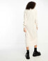 Фото #2 товара ONLY Tall knitted v neck maxi dress in cream