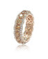 ფოტო #2 პროდუქტის Suzy Levian Sterling Silver Cubic Zirconia Framed Round Eternity Band