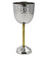 Фото #1 товара Серебряная Кидуш-чаша Classic Touch из нержавеющей стали Ребристая - для дома, сервировка стола