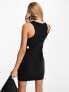 Фото #2 товара Calvin Klein Jeans cutout mini dress in black - exclusive to ASOS