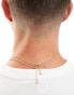 Jack & Jones double layer pendant chain in gold