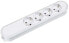 Bachmann 381.223K - Type F - Plastic - White - 4 AC outlet(s) - 230 V - 3680 W