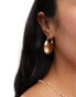 Фото #4 товара Image Gang zakaya chunky hoop earrings in gold plated