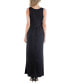 Фото #2 товара Women's Sleeveless V-Neck Maxi Dress with Pocket Detail