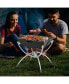 Фото #9 товара 3-in-1 Portable Charcoal Grill Folding Camping Fire Pit with Carrying Bag & Gloves