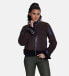 Фото #2 товара Women's fashion jacket, suede brown with brown curly wool