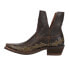 Фото #3 товара Nocona Boots Sitrine Brown Distressed Snake Print Cowboy Booties Womens Brown Ca