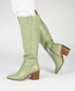 ფოტო #6 პროდუქტის Women's Therese Wide Calf Block Heel Knee High Dress Boots