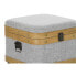 Set of Chests DKD Home Decor 80 x 42 x 42 cm Wood Polyester