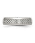 Stainless Steel Polished Grey Carbon Fiber Inlay 6mm Band Ring